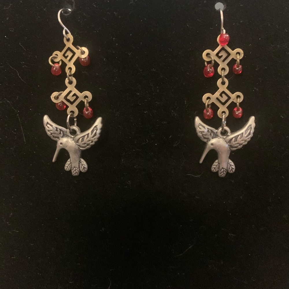 Hummingbird earrings - Picture 3 of 3